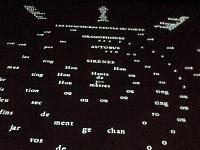 Sirènes d'après le calligramme "Lettre Océan"