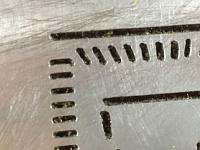 Détail de découpe CNC