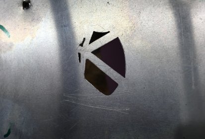 Le logo ardenome en pré version pochoir