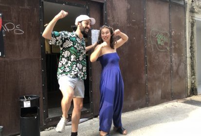 Le duo entre technicien et actrice, pour le off 2024 !